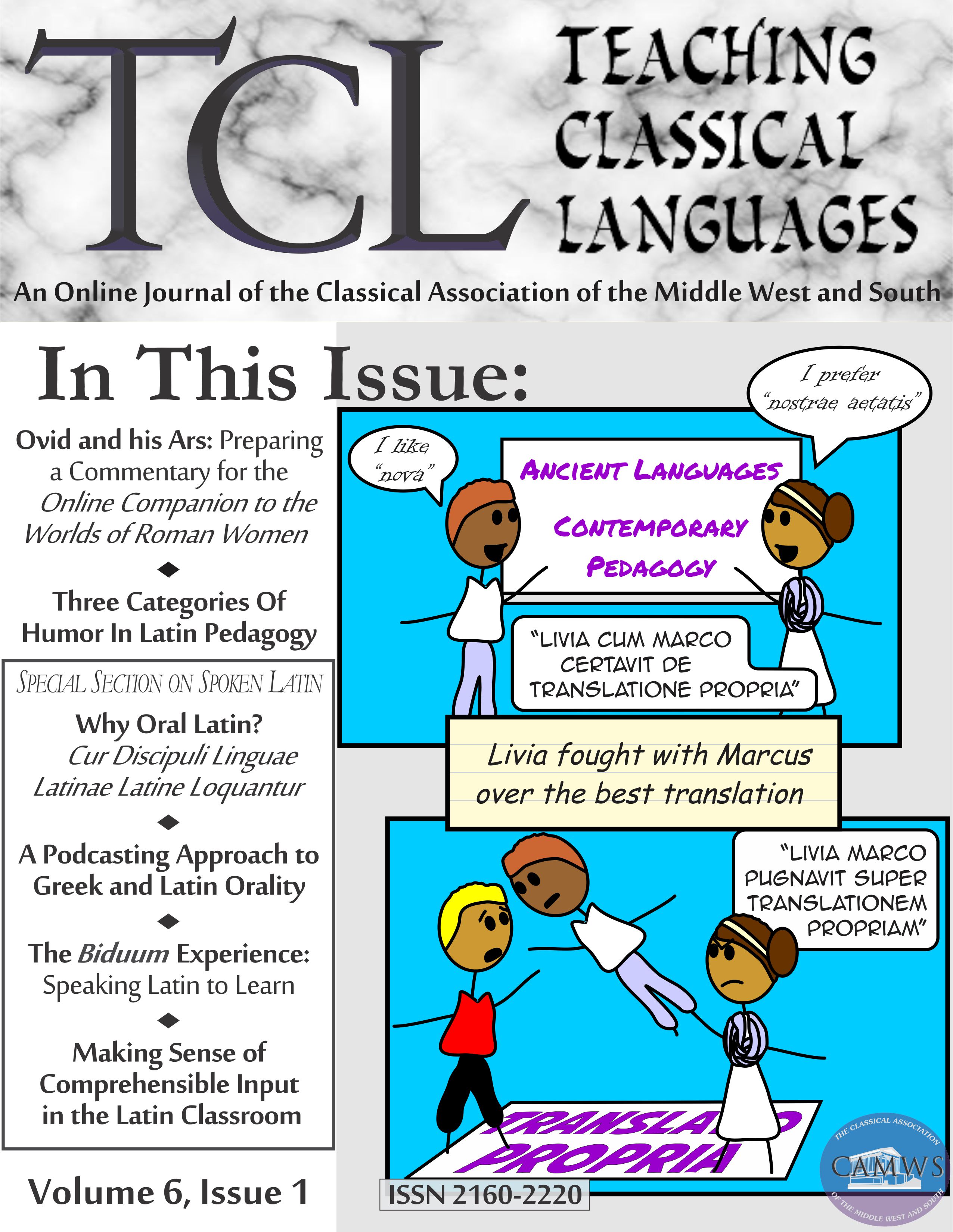 Back Issues | Teaching Classical Languages